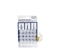 Lot de 25 bougies autocollantes blanches