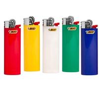 Lot de 25 briquets BIC J26 avec sécurité enfant, couleurs assorties