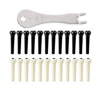 Lot de 25 broches de pont pour guitare acoustique goujons avec chevalet extracteur de goupilles de rechange pour enlever les pièces de guitare épingles accessoires basse