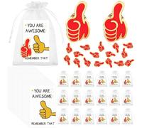 Lot de 25 broches de reconnaissance inspirantes pour les élèves de la part d'un enseignant - Broche de motivation avec inscription You Are Awesome Cards Cadeaux de classe Cadeau de rentrée scolaire