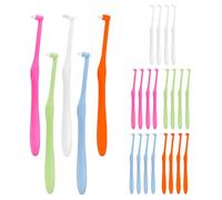 Lot de 25 brosses à dents mono-brusques, souples, brosses, interdentaires, interdentaires, pour appareils orthodontiques et ponts, nettoyage détaillé