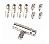 Lot de 25 buses de pulvérisation pour système de refroidissement extérieur, pulvérisateurs d'eau haute pression 10/24 UNC, tête de pulvérisation nettoyable anti-goutte, raccords en laiton 3/8" (tail