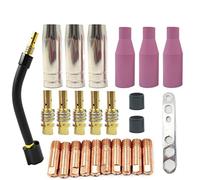 Lot de 25 buses de torche de soudage en céramique pour machine à souder Binzel 15AK MIG MAG (0,8 mm)