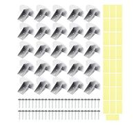 Lot de 25 butées de neige pour toit en acier - Formation de glace et anti-glisse - Grille pare-neige résistante aux intempéries pour appartements d'hiver, toits en bardeaux, extérieur, maison, espace