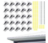 Lot de 25 butées de neige pour toit en acier - Résistantes aux intempéries - Grille de récupération de neige pour toiture - Pour appartements, hiver, toits en bardeaux, extérieur, maison, espace