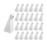 Lot de 25 cales coudées en aluminium pour systèmes de gouttière de 12,7 cm, inverseur de support de fascia fiable pour l'amélioration de l'habitat, le drainage du toit, les bâtiments résidentiels