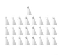 Lot de 25 cales de gouttière en aluminium blanc pour niveler les gouttières de style K de 12,7 cm sur des planches inclinées, pour un meilleur soutien et une meilleure performance de drainage (6,5 cm)