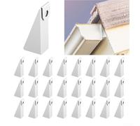 Lot de 25 cales de gouttière en aluminium pour gouttières de style K de 12,7 cm, à utiliser pour niveler vos gouttières lorsque le fascia est à un angle, pour un bon drainage et une fonctionnalité