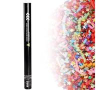 Lot de 25 canons à confettis en papier de 80 cm pour fête de proposition - Hauteur d'effet de 4 à 8 m - Fournitures de fête pour mariages, anniversaires, révélation du sexe, anniversaire de mariage