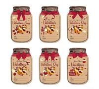 Lot de 25 cartes de Saint-Valentin en papier avec motifs de cœur et messages d'amour pour fête en t échanges d'étudiants