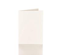 Lot de 25 cartes pliantes 12 x 17 cm 240 g/m² Ivoire
