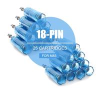 Lot de 25 cartouches à 18 broches, conçues pour les stylos à micro-aiguilles Dr. Pen Ultima M8S, A8S A9, utilisées pour les cicatrices d'acné, les cicatrices profondes et les vergetures