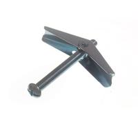 Lot de 25 chevilles à ressort pour plaque de plâtre + vis M5 x 50 mm