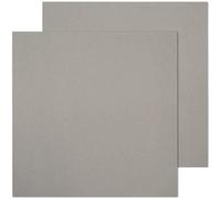Lot de 25 Chipboard gris | Feuilles de carton pressé et compact pour reliure d'albums ou création de boîtes | Sans acide ni lignine | Épaisseur 1,5 mm | Dimensions : 30,5 x 30,5 cm | Couleur grise