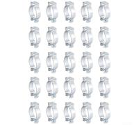Lot de 25 cintres EMT en acier plaqué zinc avec boulons pour support de conduits électriques et installation dans divers projets (2,5 cm)