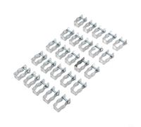 Lot de 25 cintres EMT en acier revêtu de zinc avec boulons et supports de montage pour la fixation de conduits électriques et la gestion des câbles (1,27 cm)