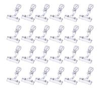 Lot de 25 clips rotatifs en plastique pour panneau de marchandises, support de présentation DILISENnd, transparent