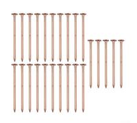 Lot de 25 clous de toit en cuivre de 7,6 cm, solution écologique efficace pour enlever les souches d'arbre et tuer les racines des arbres