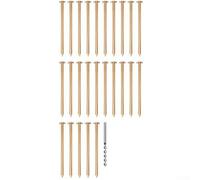 Lot de 25 clous en cuivre respectueux de l'environnement pour enlever les souches, un choix intelligent pour l'entretien du jardin