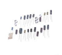 Lot de 25 condensateurs pour réparation de carte mère GG, y compris composants électrolytiques polarisés avec espacement standard