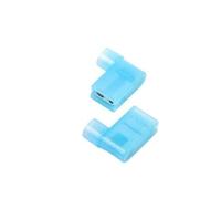 Lot de 25 connecteurs à sertir for automobile, bornes à déconnexion rapide, kit d'assortiment de cosses à fourche for fil femelle de 6,3 mm(Blue)