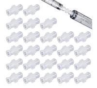 Lot de 25 connecteurs Luer Lock vers Luer Lock - Seringue femelle vers seringue - Adaptateur coupleur en polypropylène (25)