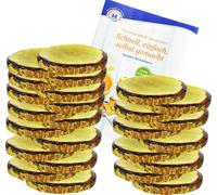 lot de 25 couvercles To 82 décor bois pour bocaux 230ml / 350ml / 435ml avec livret de recettes "Magie gélifiante" et "Sucre diamant"