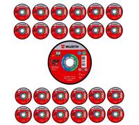 Lot de 25 disques à Tronçonner Red Label Würth - 125 mm, 1.6 mm (25)