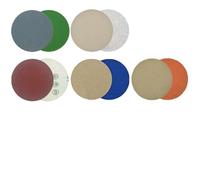 Lot de 25 disques abrasifs auto-agrippants de 12,7 cm en carbure de silicium humide/sec grain 2000-10000, pour polissage automatique de la finition du bois