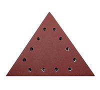 Lot de 25 disques abrasifs triangulaires - Grain 60 - 12 trous - Papier abrasif triangulaire - 285 x 285 mm - Pour ponceuse de plafond - Ponceuse à sec Einhell BT-SG 710 TE-DW 225 X