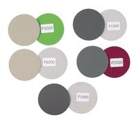 Lot de 25 disques de papier abrasif pour ponceuse orbitale 75 mm Grain humide sec 1000 1500 3000 5000
