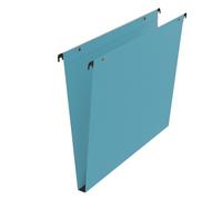 Lot de 25 - Dossier suspendu pour tiroirs kraft Standard Bruneau fond 15 mm bleu - Dossiers suspendus tiroirs en kraft - Bruneau