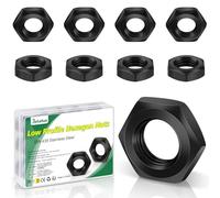Lot de 25 écrous M4, écrous hexagonaux Bolatus M4 (forme basse), DIN 439 en acier inoxydable, écrous plats en acier inoxydable pour vis, tiges filetées, rondelles, machines