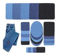 Lot de 25 écussons pour jeans - Kit de décoration pour réparation de tissu - Pour vêtements, pantalons, vestes, sacs, sacs à dos, chapeau, sac, genoux, intérieur des cuisses, à la maison, aux parents