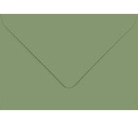 Lot de 25 enveloppes à rabat gommé 100 g/m² Vert olive 133 x 184 mm Vert olive