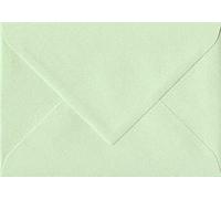 Lot de 25 enveloppes colorées pour cartes de vœux, invitations de mariage et travaux manuels Vert menthe pastel 133 x 184 mm