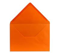 Lot de 25 enveloppes - DIN C5 - Orange - 16,2 x 22,7 cm - 100 g/m² - Avec fermeture humide - De la série COLOURS-4-YOU Glüxx-Agent
