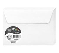 Clairefontaine 50036C - Paquet de 20 Enveloppes Auto-Adhésives - Format C6 (11,4x16,2cm) - 120g/m² - Coloris Blanc Irisé - Invitation Evènements et Correspondance - Gamme Pollen - Papier Premium Lisse