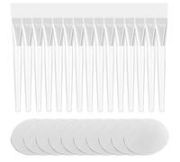Lot de 25 éponges de nettoyage pour le visage, pinceaux de maquillage pour masque, éponges blanches compressées pour le visage, pinceau applicateur de masque facial, masque pour les yeux, massage