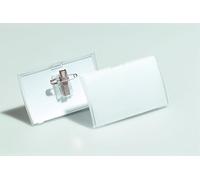 Durable 821119 Porte-badge CLICK FOLD avec Pince Combi pour badge 40 x 75 mm Polypropylène Transparent - Boîte de 25