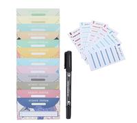 Lot de 25 feuilles de budget avec enveloppes budgétaires et marqueurs à double extrémité, accessoires de planification pour classeur, carnet de notes, enveloppes de budget