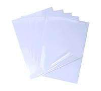 Lot de 25 feuilles de film autocollant en vinyle de qualité supérieure - 100 % transparent - Pour imprimantes laser et jet d'encre - Séchage rapide - Format A4 - Transparent