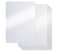 Lot de 25 feuilles de papier cartonné blanc scintillant, 250 g/m², papier nacré pour travaux manuels, papier cartonné brillant double face pour projets de bricolage, anniversaire, décoration de mariage UAP18025