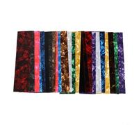 Lot de 25 feuilles de perforation en celluloïd pour médiators personnalisés, 3 épaisseurs de 0,50 mm, 0,73 mm, 0,90 mm, 12 couleurs, assortiment aléatoire pour musiciens