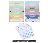 Lot de 25 feuilles de suivi budgétaire à 6 trous avec enveloppes et marqueurs pour planificateur budgétaire, planificateur de dépenses, feuilles budgétaires