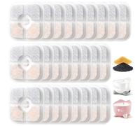 Lot de 25 filtres de rechange pour fontaine à chat Catit Pixi - Avec triple système de filtration y compris résine et charbon actif - Compatible avec les fontaines à eau Catit