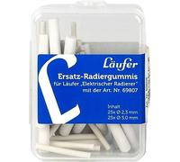 Lot De 25 Gommes De Rechange En 2 Tailles Pour Gomme Électrique,25 Pièces Ø 2,3 Mm,25 Pièces Ø 5 Mm,Boîte Refermable,Pour Stylo Gomme À Piles