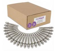 Lot de 25 goujons d'ancrage en acier inoxydable A2 M10 - Diamètre 10 mm - 100 MM