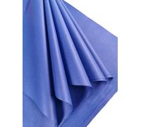Lot De 25 Grandes Feuilles De Papier De Soie Bleu Sans Acide - Idéal Pour L'emballage Cadeau, Le Rangement, L'archivage Et Le Déchiquetage - 70 X 50 Cm