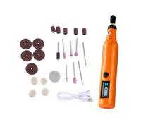 Lot de 25 graveurs électriques miniatures portables avec affichage numérique pour le travail du bois, le polissage du métal, la sculpture, les travaux manuels, outil électrique miniature